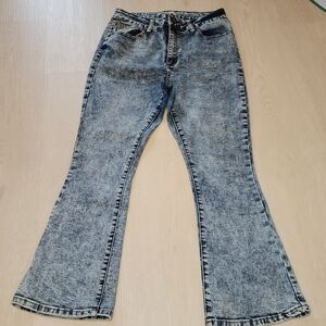 ✨️EUC Satin Doll Acid Wash Flare Jeans Size-6